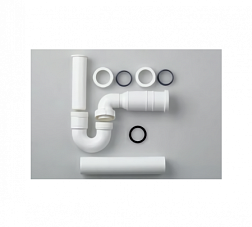 Сифон для раковины Ilbagnoalessi one и для биде, dn40, трубный, пластиковый 8.9497.5.000.000.1 Laufen